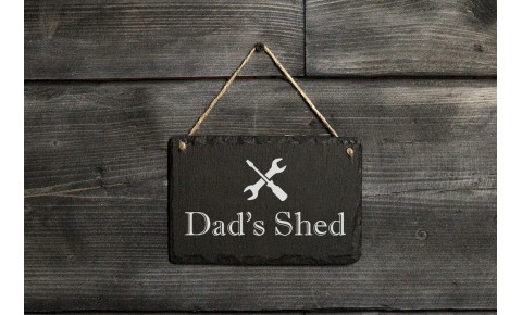 Welsh slate 'Dad's Shed' sign